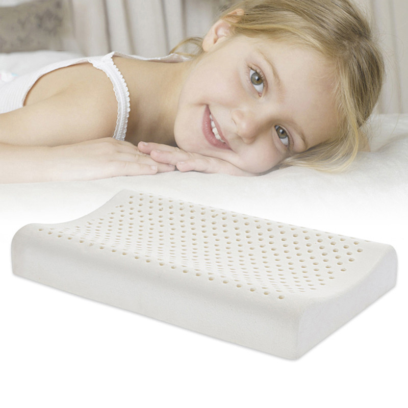 Travesseiro infantil de espuma de látex natural completamente livre de alérgenos e produtos químicos (9)