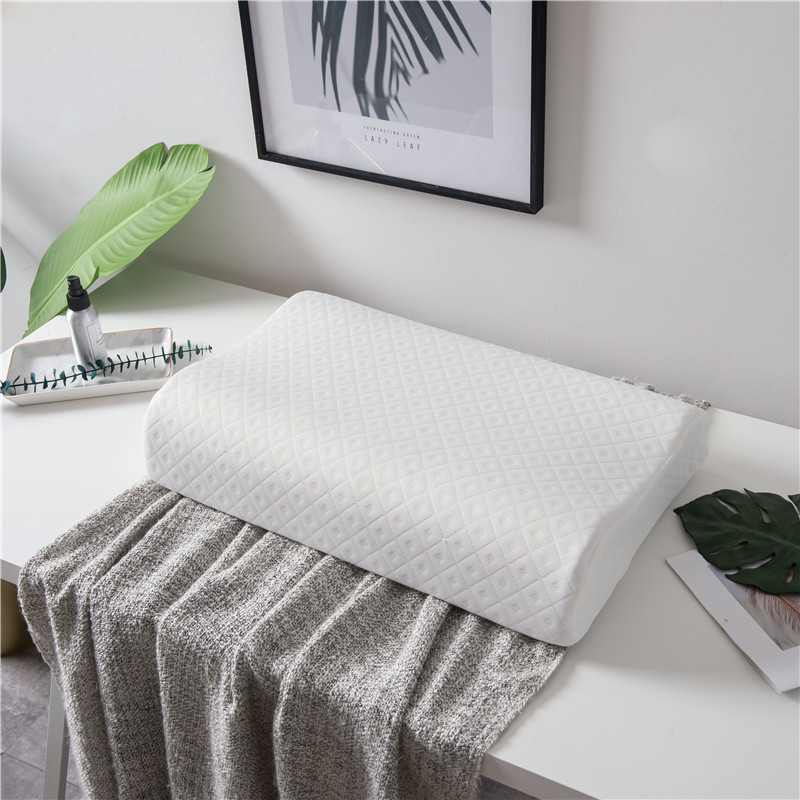 Almohada de espuma de látex natural con ondas contorneadas para cama (14)