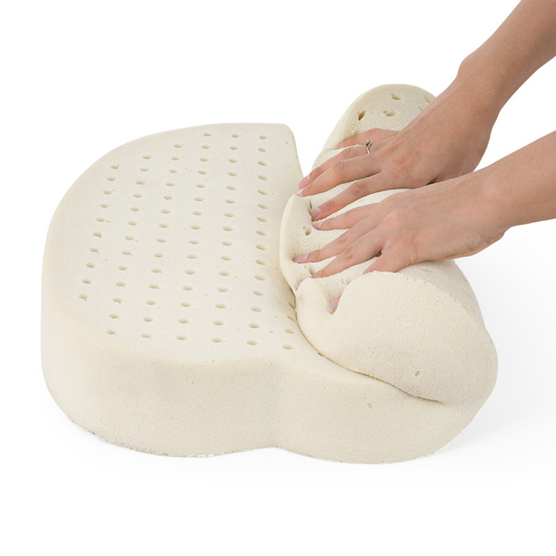 Almofada de assento de carro de espuma de látex para alívio de dor de cóccix em forma de U (9)