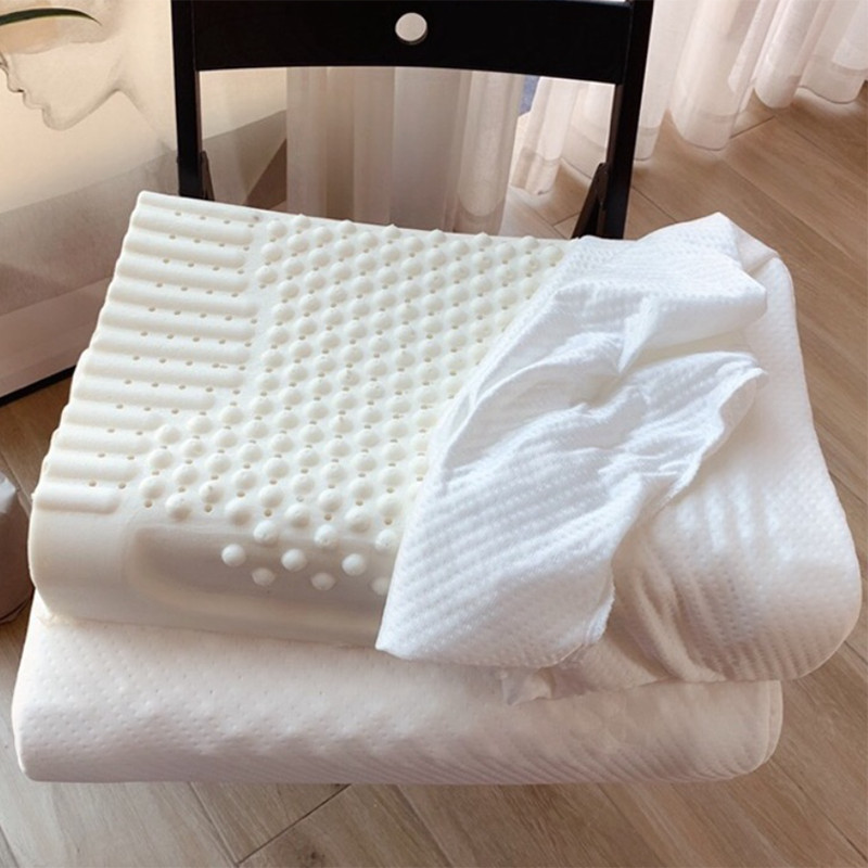 Wholesale natural nga panapton nga latex foam massage pillow (6)